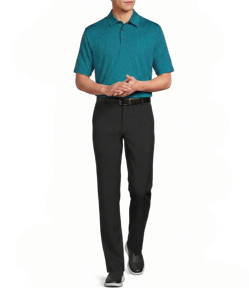 Roundtree & Yorke Performance Andrew Straight Fit Flat Front Pants
