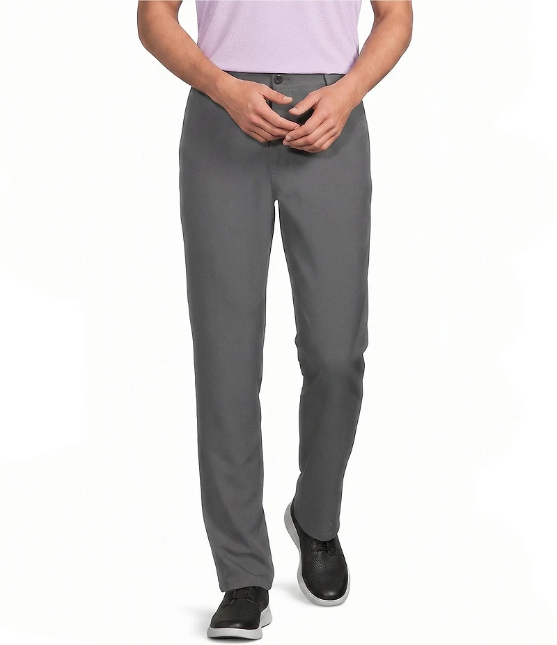 Roundtree & Yorke Performance Andrew Straight Fit Flat Front Pants