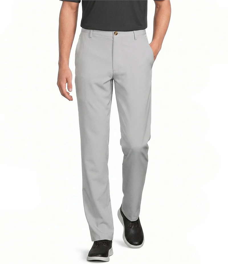 Roundtree & Yorke Performance Andrew Straight Fit Flat Front Pants