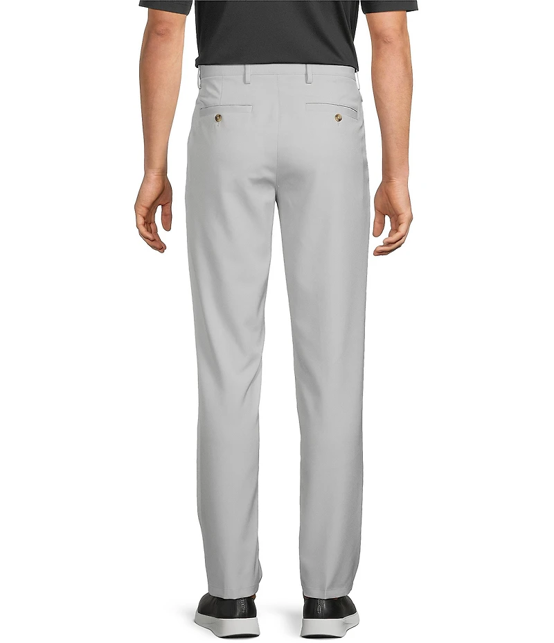 Roundtree & Yorke Performance Andrew Straight Fit Flat Front Pants