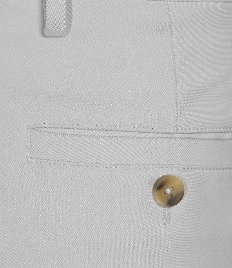 Roundtree & Yorke Performance Andrew Straight Fit Flat Front Pants