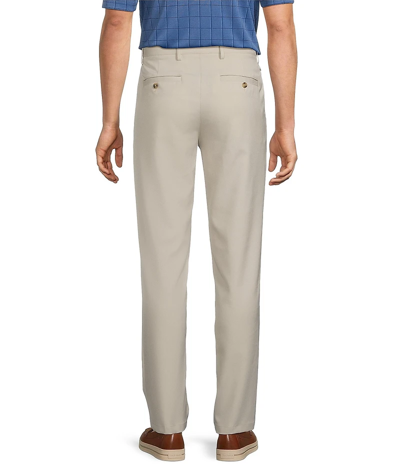 Roundtree & Yorke Performance Andrew Straight Fit Flat Front Pants