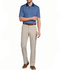 Roundtree & Yorke Performance Andrew Straight Fit Flat Front Pants