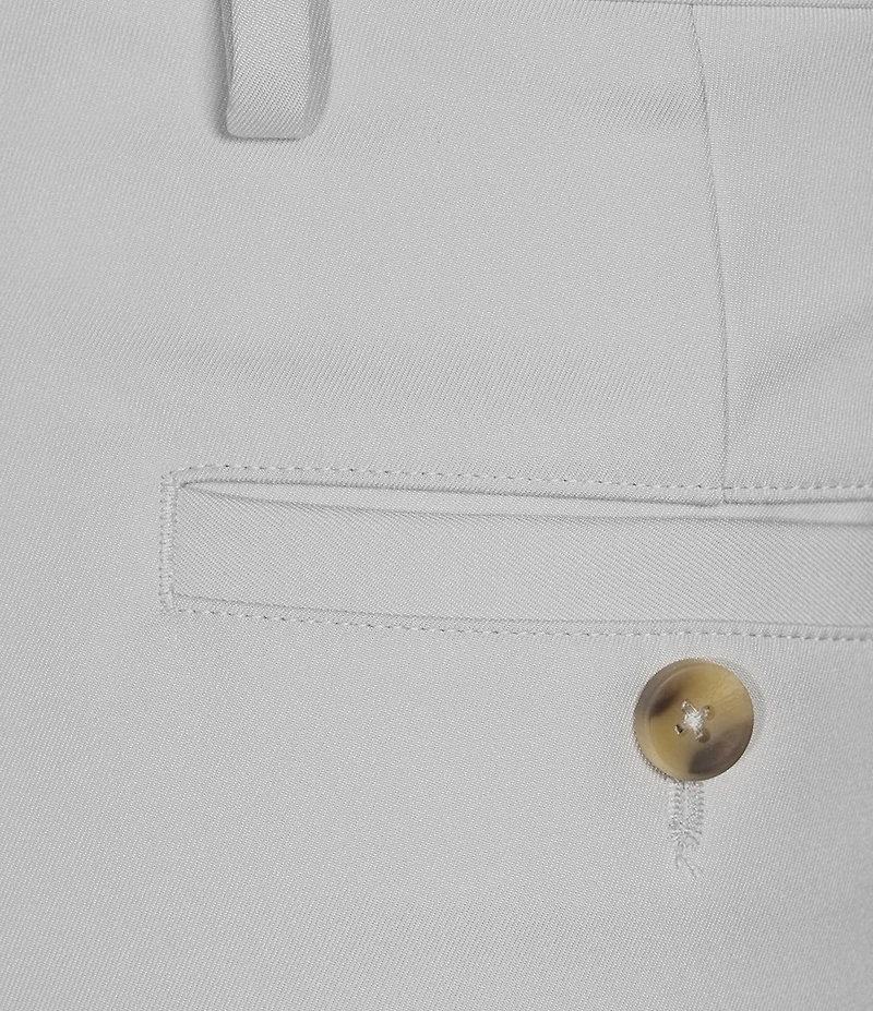 Roundtree & Yorke Performance Andrew Straight Fit Flat Front Pants