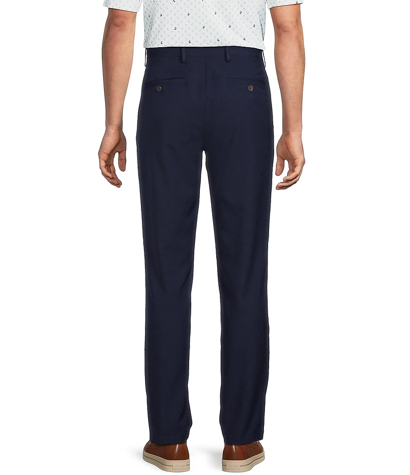 Roundtree & Yorke Performance Andrew Straight Fit Flat Front Pants