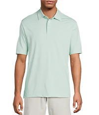 Roundtree & Yorke Performance Big & Tall The Fairway Short Sleeve Feeder Stripe Polo Shirt
