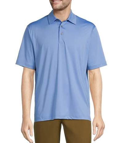 Roundtree & Yorke Performance Big & Tall The Fairway Short Sleeve Solid Polo Shirt