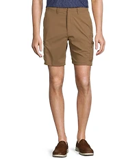 Roundtree & Yorke Performance Classic Fit Flat Front 9#double; Cargo Shorts