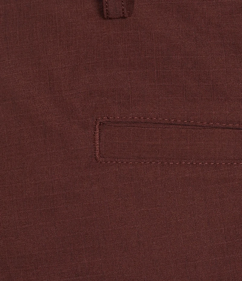 Roundtree & Yorke Performance Classic Fit Flat Front 9#double; Inseam Rip Stop Cargo Shorts