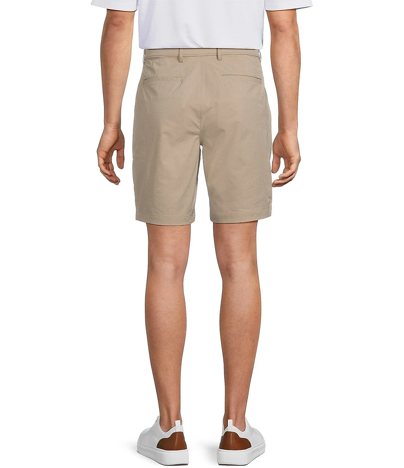 Roundtree & Yorke Performance Classic Fit Flat Front 9#double; Inseam Rip Stop Cargo Shorts