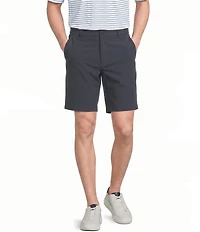 Roundtree & Yorke Performance Classic Fit Flat Front 9#double; Inseam Rip Stop Cargo Shorts