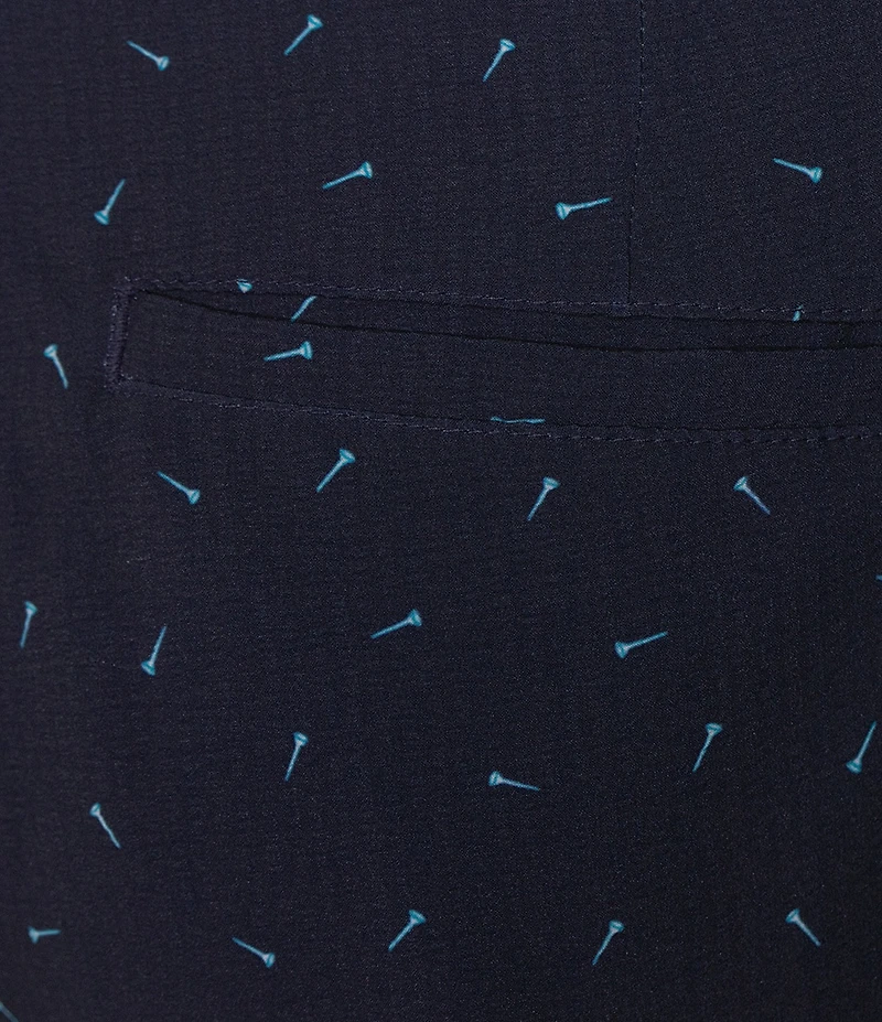 Roundtree & Yorke Performance Classic Fit Flat Front 9#double; Seersucker Shorts