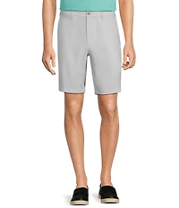 Roundtree & Yorke Performance Classic Fit Flat Front 9#double; Tonal Geo Printed Shorts