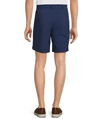 Roundtree & Yorke Performance Classic Fit Flat Front 9#double; Tonal Geo Printed Shorts