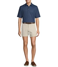 Roundtree & Yorke Performance Cocktail Print Polo Shirt