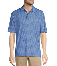 Roundtree & Yorke Performance Drink Print Polo Shirt
