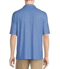 Roundtree & Yorke Performance Drink Print Polo Shirt