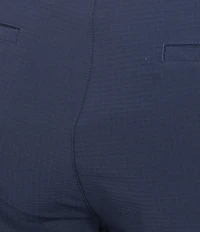 Roundtree & Yorke Performance Flat Front 9#double; Solid Texture Shorts