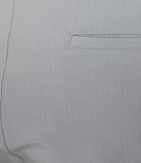 Roundtree & Yorke Performance Flat Front 9#double; Solid Texture Shorts