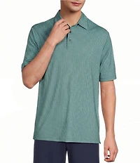 Roundtree & Yorke Performance Geo Print Polo