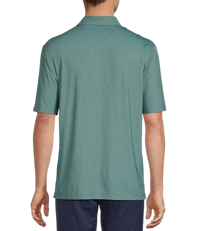 Roundtree & Yorke Performance Geo Print Polo