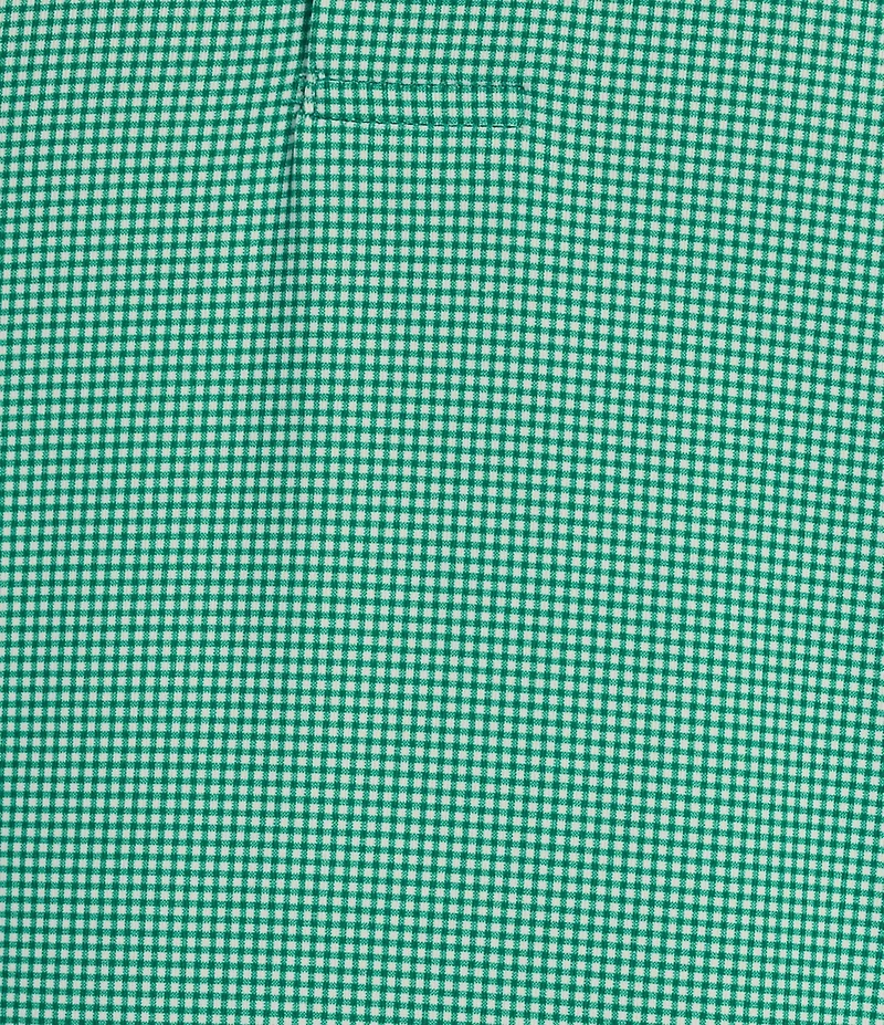 Roundtree & Yorke Performance Gingham Print Polo Shirt