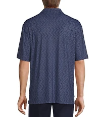 Roundtree & Yorke Performance Golf Club Print Polo Shirt