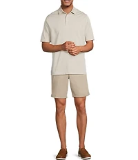 Roundtree & Yorke Performance Grid Jacquard Polo Shirt