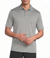 Roundtree & Yorke Performance Jacquard Squares Polo