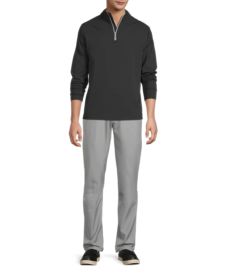 Roundtree & Yorke Performance Long Sleeve Performance Solid Quarter Zip Pullover