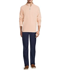 Roundtree & Yorke Performance Long Sleeve Performance Solid Quarter Zip Pullover