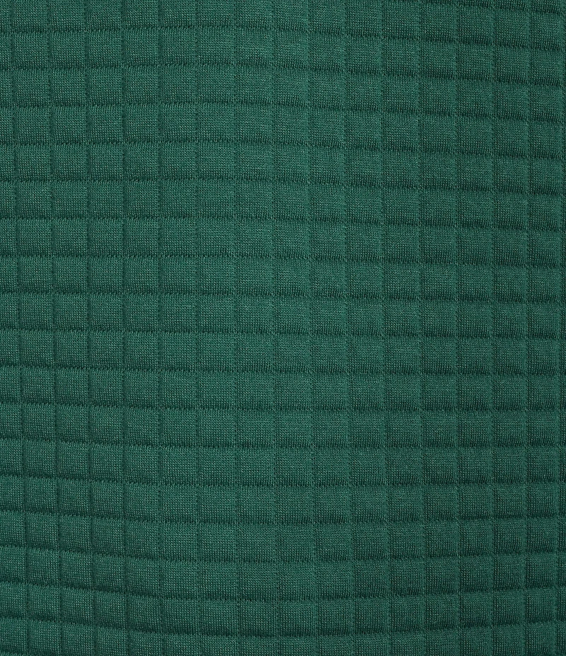 Roundtree & Yorke Performance Long Sleeve Quilted Quarter Zip Jacquard Pullover