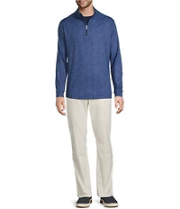 Roundtree & Yorke Performance Long-Sleeve Solid Quarter-Zip Pullover