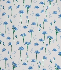 Roundtree & Yorke Performance Micro Floral Print Polo Shirt