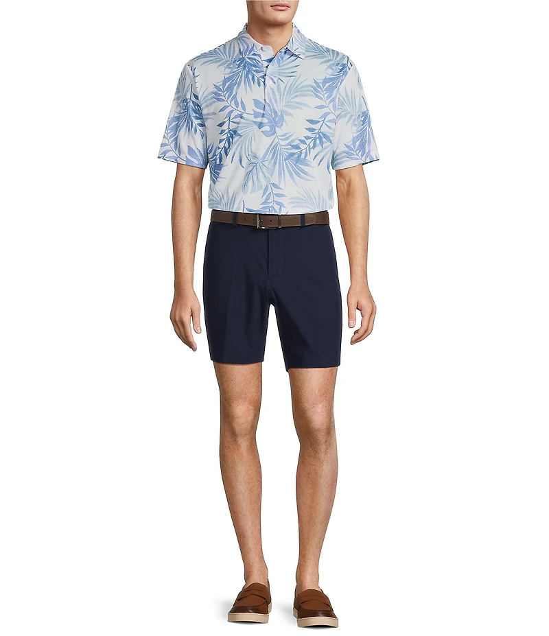 Roundtree & Yorke Performance Short Sleeve Conversational Fishing Lure Print Polo Shirt