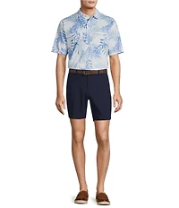 Roundtree & Yorke Performance Short Sleeve Conversational Fishing Lure Print Polo Shirt
