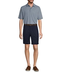 Roundtree & Yorke Performance Short Sleeve Floral Print Polo Shirt