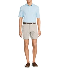 Roundtree & Yorke Performance Short Sleeve Geo Print Polo Shirt