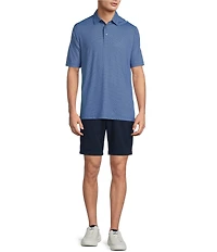 Roundtree & Yorke Performance Short Sleeve Geo Print Polo Shirt