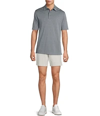 Roundtree & Yorke Performance Short Sleeve Jacquard Polo Shirt