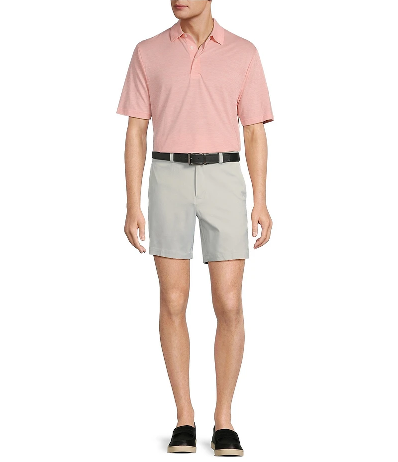 Roundtree & Yorke Performance Short Sleeve Jacquard Polo Shirt