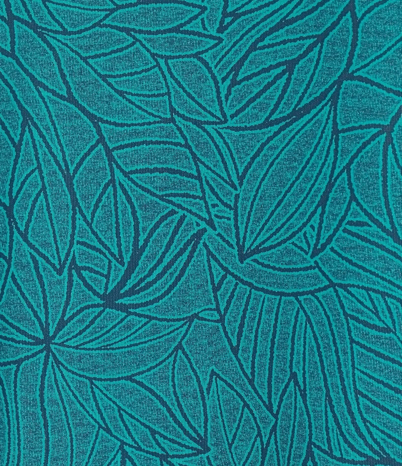 Roundtree & Yorke Performance Short Sleeve Leaf Print Polo Shirt