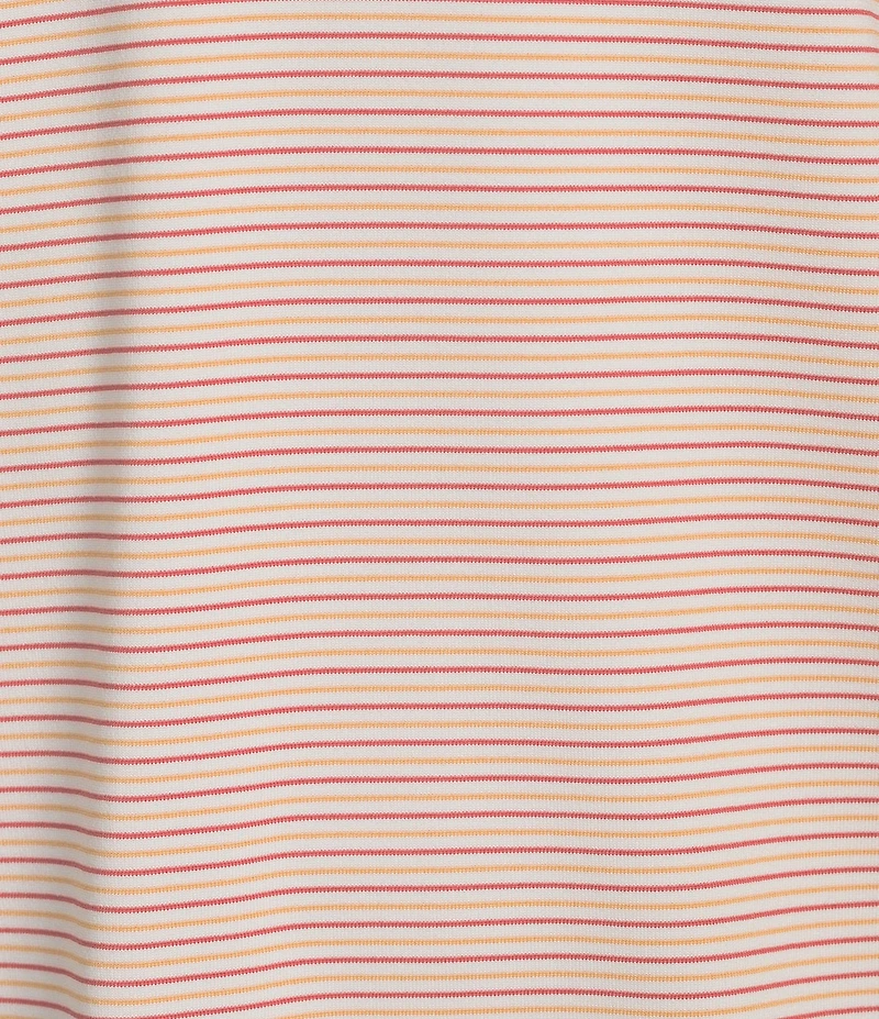 Roundtree & Yorke Performance Short Sleeve Mini Stripe Polo Shirt