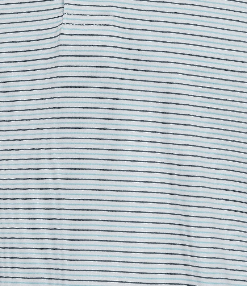 Roundtree & Yorke Performance Short Sleeve Mini Stripe Polo Shirt