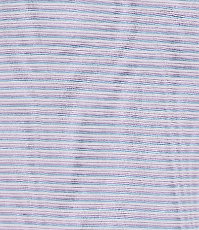 Roundtree & Yorke Performance Short Sleeve Multi Stripe Polo Shirt