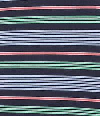 Roundtree & Yorke Performance Short Sleeve Stripe Polo Shirt