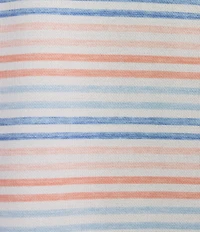 Roundtree & Yorke Performance Short Sleeve Stripe Print Polo Shirt