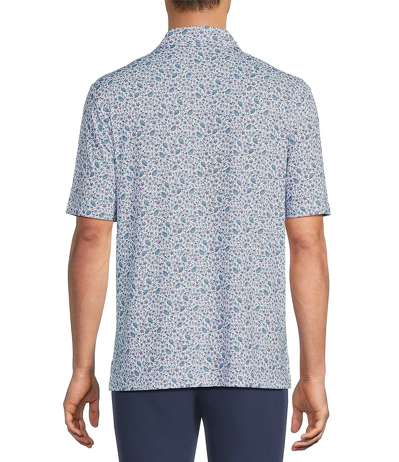 Roundtree & Yorke Performance Short Sleeve Popsicle Print Polo Shirt