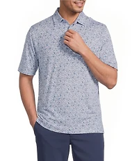 Roundtree & Yorke Performance Short Sleeve Popsicle Print Polo Shirt