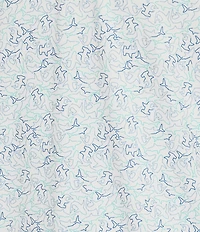 Roundtree & Yorke Performance Short Sleeve Shark Print Polo Shirt